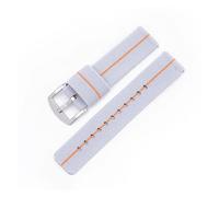 PJFSQAD Nylon Strap Fit For Samsung Galaxy Watch 42mm 20mm 22mm 3 41mm 46mm Active 2 For Gear For Amazfit Bip Band(White red silver,22mm)