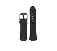 PJFSQAD Nylon Strap Suitable Fit For C-asio Watch Steel Heart Gst-b400ad-1a4 Modified Canvas Men's Accessories Bracelet(BLACK WHITE)