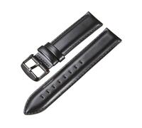 PJFSQAD Retro Leather Watch Band Fit For Amazfit For Huawei For Samsung For Galaxy For DW Active2 46mm 42mm Gear S3 Strap Replacement Straps(Black(black),18mm)