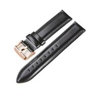 PJFSQAD Retro Leather Watch Band Fit For Amazfit For Huawei For Samsung For Galaxy For DW Active2 46mm 42mm Gear S3 Strap Replacement Straps(Black(rose gold),20mm)