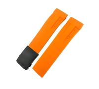 PJFSQAD Rubber Watchband 17mm 21mm Fit For Tissot T048 T-RACE T048-417A T048-427A Black Orange Soft Silicone Watch Strap