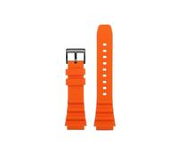 PJFSQAD Silicone Rubber Watch Strap Fit For SEIKO NO.5 Prospex SRPD63K1 SRPD79 SRPE31 20mm 22mm Black Green Red Orange Blue Men's Watchband(Orange-B pin,20mm)