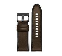PJFSQAD Silicone skinned watch strap Fit For seven Fridays Diesel's new silicone watchband m2 / 02 P1B/01 Leather Bracelet 28mm belt(Dark brown 02 BK)