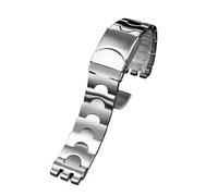 PJFSQAD Solid Stainless Steel Watchband Fit For Swatch YGS740 YGS749G YIS401 YCS443 YVS451 For IRONY Men's Strap 17mm 19mm 21mm Women's Bracelet(171-silver,19mm)