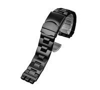 PJFSQAD Solid Stainless Steel Watchband Fit For Swatch YGS740 YGS749G YIS401 YCS443 YVS451 For IRONY Men's Strap 17mm 19mm 21mm Women's Bracelet(G20-black,19mm)