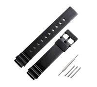 PJFSQAD Watch accessories resin strap pin buckle Fit For Casio LRW-200H rubber men's and women's waterproof bracelet watch band(Nero)