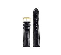 PJFSQAD Watch Band Fit For Longines Masters Bracelet Leather L2 L3.782 For Comcast Men's Accessories 19mm 20mm 21mm(Black rk,19mm)