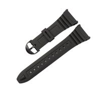 PJFSQAD Watchband Fit For Casio 3239 W-96H-1A 2A 9A Electronic Watch Dedicated Strap Black Men's Sport Silicone Bracelet