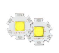 PJFSQAD XHP70 LED Chip Lamp Beads Epileds 7070 20W DC6V 12V Replace .2 Flashlight Headlight Searchlight(DC12V)