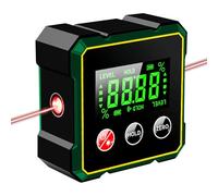 PJHAJH Magnetic Digital Angle Finder with Electronic Laser, USB Charging Digital Level Box, Strong Magnetic Base & LCD Display, Digital Spirit Level for Woodworking