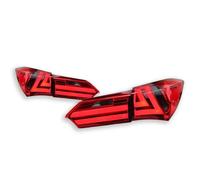 PJJUHS Rear Tail Light Assembly For Corolla 2014-2017 Upgraded LED Taillights Dynamic Turn Signal Lamp Brake DRL(Red)