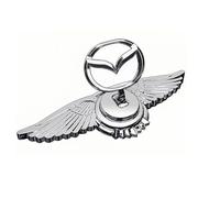 PjjxQf Car 3D Emblems for Mazda 6 2018-2023-Modelle,Trunk Badge Front Grille Tailgate Emblem Hood Trunk Badgear Front Bonnet Logo Styling Sign Body,A-normal