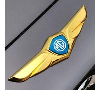 PjjxQf Car 3D Emblems for MG Zs Gs Hs Ezs MG5 Gt MG6 MG7-Modelle,Trunk Badge Front Grille Tailgate Emblem Hood Trunk Badgear Front Bonnet Logo Styling Sign Body,A-normal