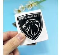PjjxQf Car 3D Emblems for Peugeot-Modelle,Trunk Badge Front Grille Tailgate Emblem Hood Trunk Badgear Front Bonnet Logo Styling Sign Body,B-normal