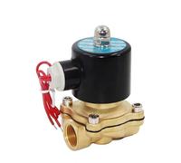 PJKTBEYI 2W Solenoid Valve 1/8'' 1/4'' 1/2'' 2W025 2W200 2W50 Electric Brass Pneumatic Valve Normally Closed for Water(110V AC)