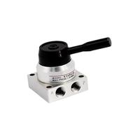 PJKTBEYI Components Hand Valve Thread 1/4" Pneumatic K34R6-8 K34R6-8D K34R6-8L Three-Position Four-Way Manual Valve(K34R6-8)