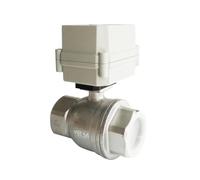PJKTBEYI Stainless 1-1/4'' DN32 AC110V AC220V Normally Open Normally Closed Electric Water Valve 10Nm Actuator On/Off 15 Sec TF32-S2-C(B1sp,AC-CR202 NORMALLY OPEN)