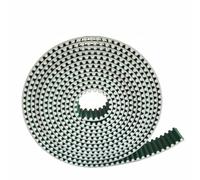 PJLANG Green HTD3M Open Timing Belt Width 20mm Sync Band Polyurethane Steel PU Timing Belt(20 Meter)