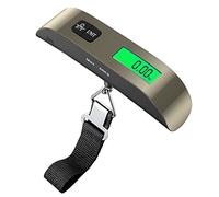 Pjp Electronics Travel Luggage Scale, Digital Luggage Weighing Scales for Suitcase with Temperature Reading 50 Kg Capacity (Gold)