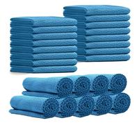 PJPSAA 24 Pack Cooling Towels Bulk for Neck and Face 40"x12" Ice Cooling Sweat Rags Microfiber Soft Breathable Soft Chilly Towel for Yoga Golf Sport Running