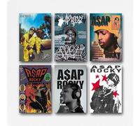 PJRSFUAGN A Set Of 6 Asap Poster Rocky Rapper Music Vintage Cover Wall Art Canvas Posters Room Decorative Aesthetic Print Decor 08x12inch(20x30cm) Style-3