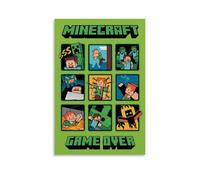 PJRSFUAGN Minecraft Poster Movie Film Gaming Comics Vintage Collage Cover Posters for Room Aesthetic Canvas Wall Art Bedroom Decor12x18inch(30x45cm)