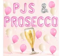 PJs and Prosecco Bachelorette Party Decorations Bridal Shower Bachelorette Weekend Decorations for Slumber Party Pajama Girl Night Out Party