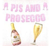 PJs and Prosecco Bachelorette Party Decorations Bridal Shower Bachelorette Weekend Decorations for Slumber Party Pajama Party Girl Night Out Parties