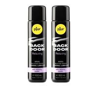 pjur Back Door Relaxing - Silicone-Based, Concentrated Anal Sex Lube with Relaxing Jojoba to Smoothly Prep for Intense Play - Long-Lasting, Water-Resistant Lubricant Sex Gel for Couples (2 x 100ml)