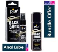 Pjur Back Door Silicone Based Anal Lube 30ml + Anal Comfort Spray 20ml Lubricant