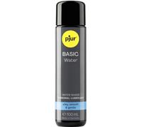 pjur Basic Water-Base - Water-Based Personal Lubricant for First-Timer Users - Also Suitable for Toys (100ml)