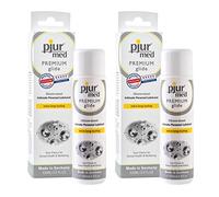pjur med Premium Glide - Silicone-Based Medical Lubricant - for Highly Sensitive Skin/mucous membranes - Allergy Friendly - 100ml (Pack of 2)