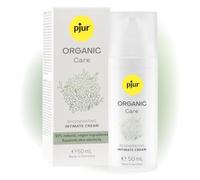 pjur ORGANIC Care (50ml) - Regenerating cream for the intimate area - Ideal after shaving or friction - Women’s intimate care - Moisturizing