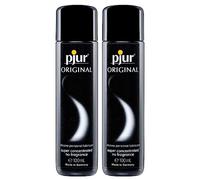 pjur Original - Long-Lasting, Extra-Smooth Silicone-Based Lubricant and Massage Oil for Enhanced Pleasure - Latex Condom Compatible - Zero Odors, Flavors, or Preservatives (2 x 100ml)