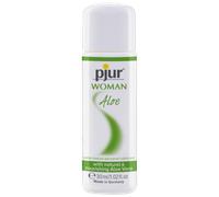 pjur Woman Aloe - Water-Based Personal Lubricant with Aloe Vera - for Sensitive Female Skin - More Fun and Skincare During Sex (30ml)