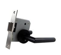 PJVPEJOD 304 Stainless Steel Elbow Right Angle Handle Split Lock fire Door Channel Simple Single Oblique Tongue(Sanding)