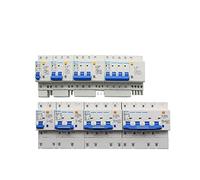 PJVPEJOD DZ47LE-63/125 Husehold Air switches RCBO Leakage Protector 1P+N 2P 3P+ 4P AC400V Three-Phase Overload Protection Circuit Breaker(6 Years,1)