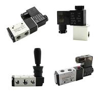 PJVPEJOD Pneumatic Solenoid Valve 4H210-08 3V210-08 4V210-08DC12V DC24V AC110V AC220V Air Directional Control Valve Gas Magnetic Valve 1Pcs(3v210-08 110v,No joint)