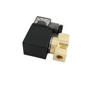 PJVPEJOD PU-M03 Wiring Type 2 Way Direct Acting NC Brass G1/4inch Solenoid Valve FKM Seal Orifice 2.5mm 1Pcs(AC 220V)