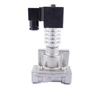 PJVPEJOD XSGW-32/40 0.5-20bar 2 Way NC Steam Heat Transfer Oil Solenoid Valve 1-1/4inch 1-1/2 Inch 300 Degree C High Temperature SS304 Valve 24V 220V 1Pcs(FOR STEAM-DC24V,1.25 Inch)