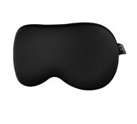 PJYU Soft Silk Fabric Sleep Mask with Adjustable Strap and Ear Plugs, Natural Cotton Filled Eye Mask for Women, Men and Kids