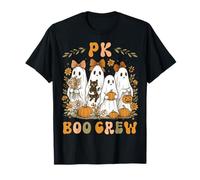 PK Boo Crew PreK Teacher Halloween Ghost Coquette Bow Women T-Shirt