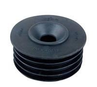 Pk of 2 Osma Soil Adaptor Waste Black 110mm x 32mm / 40mm 4S298 Wavin Reducer