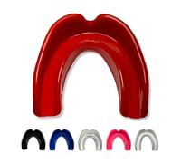 PK Shark Adult & Junior Mouth Guard with Case, Boxing Gum Shield Kids, Junior Gum Shield Kickboxing, Rugby, MMA, Football, Hockey, Teeth Protection Boys and Girls Gum Shield (Red, Junior Below 11)