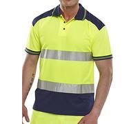 Beeswift PK SHIRT 2TONE SAT/YEL NAVY M