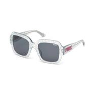 PK0010 21A Woman Outlet sunglasses Acetate Transparent Grey Squared Normal