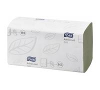 Tork Advanced 100% Recycled Hand Towels H3 V-fold Green 2 Ply 290179 15 Packs of 250 Sheets