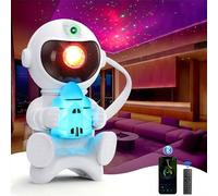 PKBD Astronaut Galaxy Projector,Star Projector Starry Night Light with Remote Control Type-c Powered 360° Adjustable Bluetooth Projector for Kids Bedroom or Gift for Christmas,Birthdays,Rocket