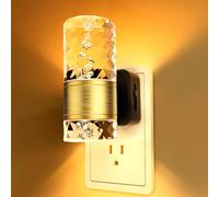 PKBD Night Light Plug in Wall with Dusk to Dawn Sensor, 3000K Warm White Light, Adjustable Brightness 100LM, Plug in Night Light for Bedroom, Hallway, Stair, Bathroom and Toddler, 1 Pack