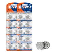 PKCELL 20 PCS LR44 Battery, AG13 357 303 SR44 L1154F A76 Button Coin Cell Batteries for Watches, Blood Glucose Meter, Toys, Music Books